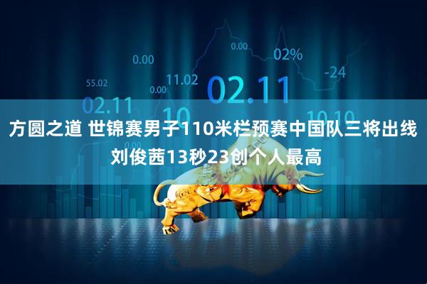 方圆之道 世锦赛男子110米栏预赛中国队三将出线 刘俊茜13秒23创个人最高