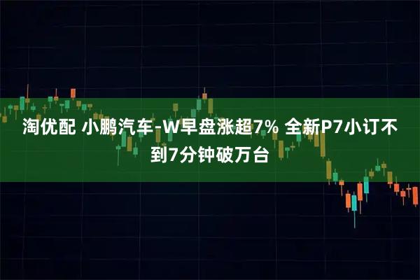 淘优配 小鹏汽车-W早盘涨超7% 全新P7小订不到7分钟破万台